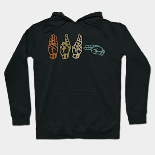 Bruh Asl Sign Language Hoodie